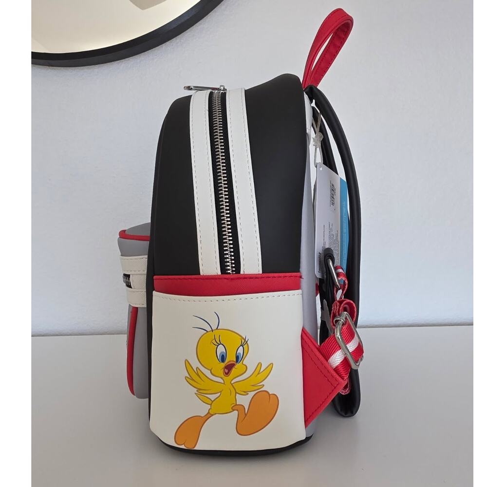 Loungefly Looney Tunes Characters Color Block Mini Backpack NWT - Picture 9 of 9